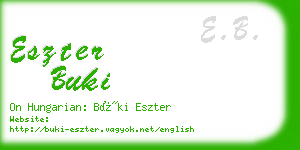 eszter buki business card